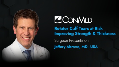 Dr. Abrams Presentation (2023) - Rotator Cuff Tears at Risk Improving Strength &amp; Thickness