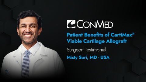 Dr. Suri - Patient Benefits of CartiMax® Viable Cartilage Allograft