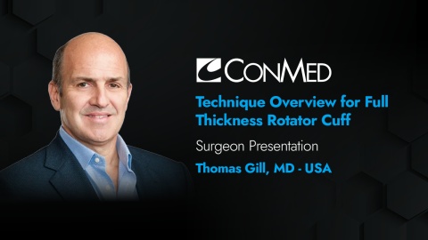 Dr. Gill Presentation (2023) - Technique Overview for Full Thickness Rotator Cuff