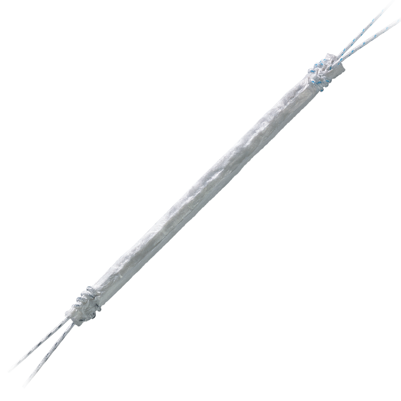 long singular strand of biobrace with sutures