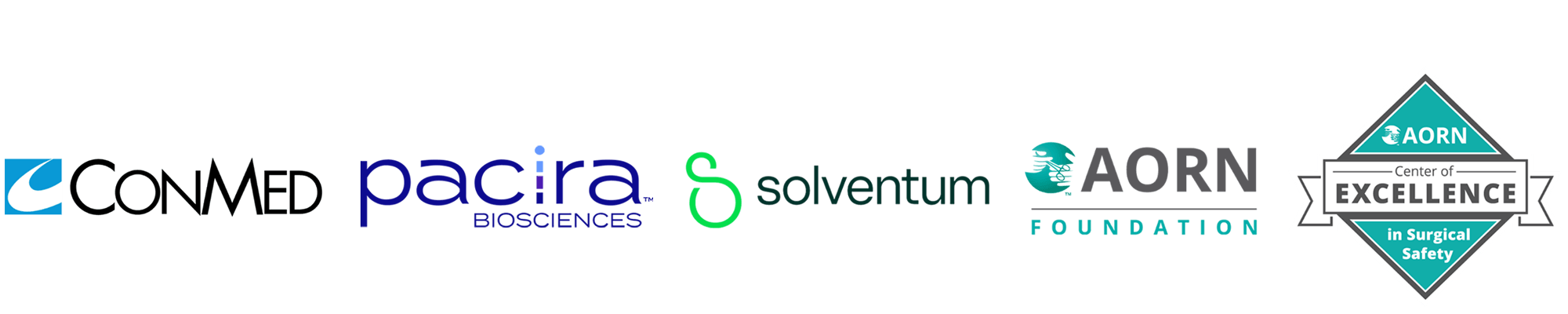 ERAS Co-sponser Logos CONEMD Solventum AORN